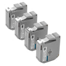 Label Maker Tape, 0.47 in / 12 mm Black on White Label Cartridge Compatible for Various Types of Brother Labelers