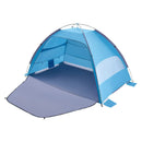 Beach Tent Sun Shelter for 4 Person, UPF 50+ Protection, Portable Sun Shade Canopy with Carrying Bag & Sand Pockets