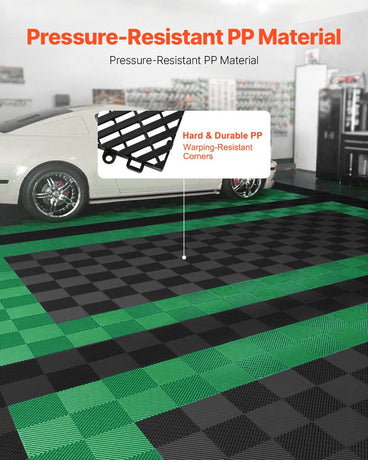 Interlocking Drainage Mat, 31 x 31 cm Modular Interlocking Cushion, 24 Pcs Splicing Drainage Mats, for Garage, Garden