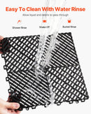 Interlocking Drainage Mat, 31 x 31 cm Modular Interlocking Cushion, 24 Pcs Splicing Drainage Mats, for Garage, Garden