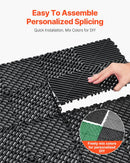 Interlocking Drainage Mat, 31 x 31 cm Modular Interlocking Cushion, 24 Pcs Splicing Drainage Mats, for Garage, Garden