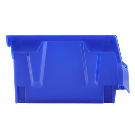 24 Pack Plastic Storage Bins 137 x 105 x 78 mm Hanging Stackable Organizer Containers Blue/Red Heavy Duty PP Bins for Kitchen Closet Office Pantry