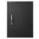 BBQ Access Door 415 x 570 mm - Flush Mount Outdoor Kitchen Cabinet Door Matte Black Reversible for BBQ Island