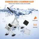 Commercial Vegetable Slicer 3/8 Inch Manual Fruit and Vegetable Cutter Stainless Steel Aluminum Alloy Slicing Machine with Non Slip Feet for Potatoes Onions Radishes Lemons