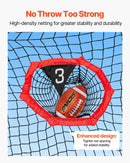 2133.6 x 2133.6mm Football Trainer Throwing Net, Training Throwing Target Practice Net with 5 Target Pockets
