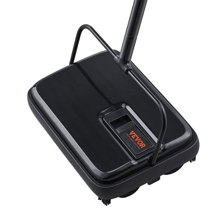 Carpet Sweeper, 200 mm Sweeping Paths, Floor Sweeper Manual Non Electric, Cleans Dust Pet Hair