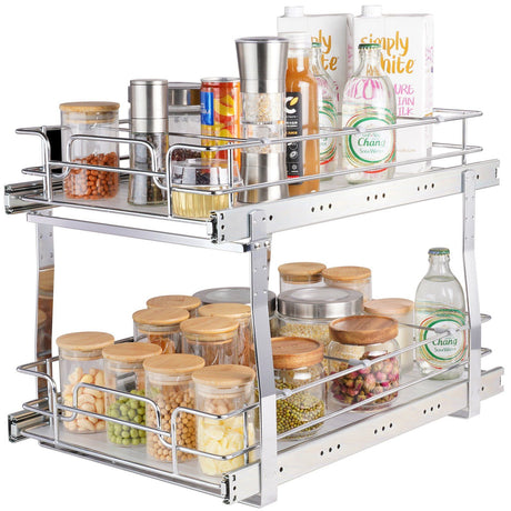 2 Tier Pull Out Cabinet Organizer 14