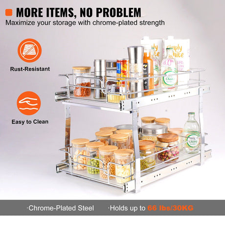 2 Tier Pull Out Cabinet Organizer 14