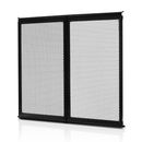 RV Screen Door Protector, 571.5 x 508 mm Door Grille, Easy to Install and Disassemble, Reinforced Breathable Protective Mesh, Aluminum Alloy Camper RV Entry Protector for Pet Protection, Black