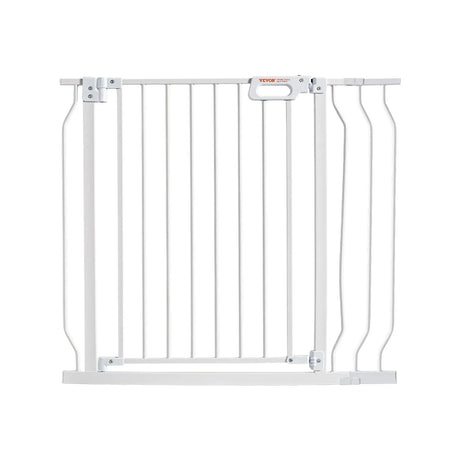 Baby Gate, 749-990 mm Extra Wide, 762 mm High, Dog Gate for Stairs Doorways and House, White