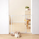 Baby Gate, 749-990 mm Extra Wide, 762 mm High, Dog Gate for Stairs Doorways and House, White