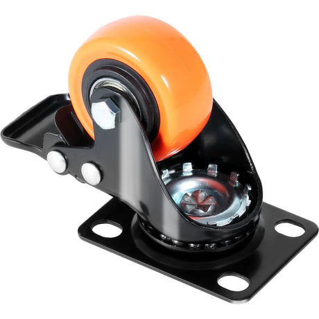 Caster Wheels, 50.8 mm Swivel Plate Casters, Set of 4, Heavy Duty 68 kg Load Capacity Per Caster