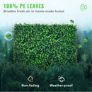 12 Pack Artificial Boxwood Hedge Wall Panels 248 x 248mm UV Protected Privacy Grass Wall Backdrop for Outdoor Indoor Garden Fence Backyard
