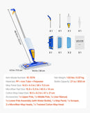 Spray Mop, with 3 Washable Pads for Dry and Wet Floor Cleaning & an 800ml Refillable Water Tank