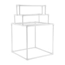 8 Bar Freestanding PVC Towel Rack Outdoor Pool Towel Holder Stand for Hot Tub Bathroom Spa White