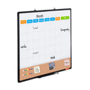 36x 24 Monthly Calendar Whiteboard & Cork Board Combo with Aluminum Frame 2-in-1 Magnetic Dry Erase Bulletin Board for Wall Mount Ideal for School, Home, Office