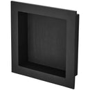 Shower Niche Ready for Tile 40.64 x 40.64 cm, Single Shelf Organizer, Square Corners Wall-inserted Niche Recessed, Black