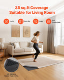 Rug Pad 1.52 x 2.13 m, Non-slip Carpet Area Pad, Finishes, Keeps Carpets in Place