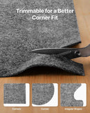 Rug Pad 2.44 x 1.52 m, Non-slip Carpet Area Pad, Finishes, Keeps Carpets in Place