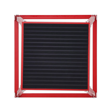 Plyometric Jump Box, 18 Inch Plyo Box, Steel Plyometric Platform and Jumping Agility Box, Red