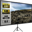 Tripod Projector Screen with Stand 254 cm 4K HD 16:9 Home Cinema Portable