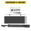 Tripod Projector Screen with Stand 70 inch 16:9 4K HD Projection Screen Stand Wrinkle-Free Height Adjustable Portable