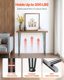 4 Pack Hairpin Table Legs 101.6cm Black Heavy Duty 3 Rod Carbon Steel Furniture Legs for Desk Dining Table Bench End Table DIY Each Supports 99.8kg