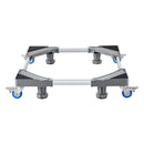 Mini Fridge Stand, 181 kg Load, 4 Strong Feet, 4 Locking Swivel Wheels, Washer and Dryer Pedestal, Multi-Functional Adjustable Base for Washing Machine, and Refrigerator, Universal Mobile Base