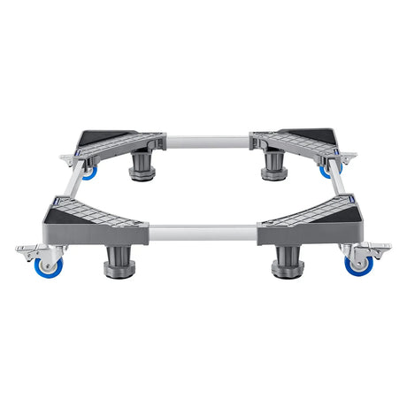 Mini Fridge Stand, 181 kg Load, 4 Strong Feet, 4 Locking Swivel Wheels, Washer and Dryer Pedestal, Multi-Functional Adjustable Base for Washing Machine, and Refrigerator, Universal Mobile Base