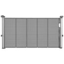Retractable Baby Gate, 870 mm Tall, Extends up to 1400 mm Wide, Mesh Material, Doorways, Hallways, Playrooms, Gray