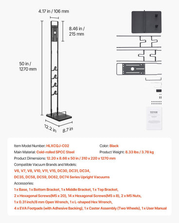 Vacuum Stand, Compatible With Dyson V6 V7 V8 V10 V11 V15