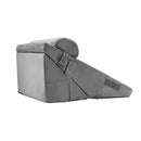 Bed Wedge Pillow for Sleeping, 3 Pcs Adjustable Orthopedic Bed Wedge Set, Back Pain, Snoring Relief & GERD, Dark Grey