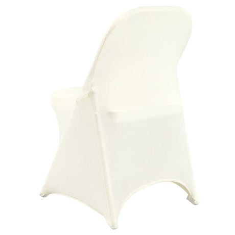 Stretch Spandex Folding Chair Covers, for Wedding, Holiday, Banquet, Party, Celebration, Dining (30PCS Ivory White)