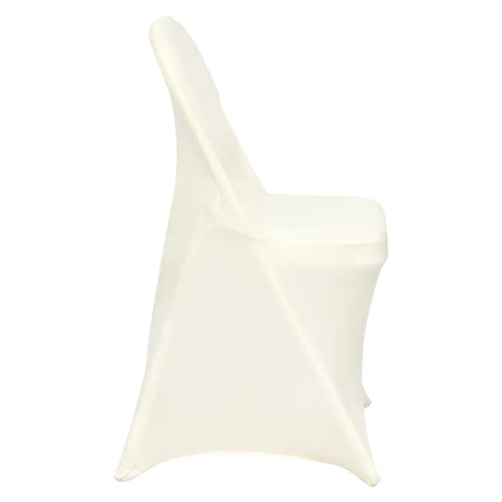 Stretch Spandex Folding Chair Covers, for Wedding, Holiday, Banquet, Party, Celebration, Dining (30PCS Ivory White)
