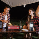 LED Camping Lanterns, 4 Pack, Magnetic Base, Battery Powered Lights, Lightweight Hanging Collapsible Lights, Black