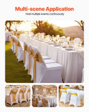 Stretch Spandex Folding Chair Covers, for Wedding, Holiday, Banquet, Party, Celebration, Dining (12PCS White)