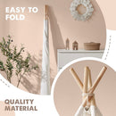 Xxl Kids Play Teepee Tent Indoor Boho Tent Foldable Tipi With Window/Pompom/Mat