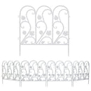 5PCS Decorative Garden Fence Folding Patio Fences Rustproof 59.5x62cm Landscape