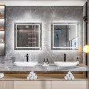 80x80cm Large Square Wall Mount Smart Led Bathroom Mirror Anti Fog Backlit Vanity Mirror