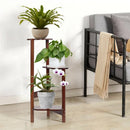3 Tier bamboo plant stand for garden and living room-Brown