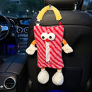 Red Striped Tissue Holder for Car - Fun Design