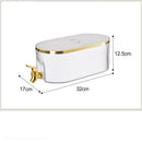 Cream White Refrigerator Cold Water Dispenser - 5.3L Fruit Tea Jug with Tap for Home Beverages