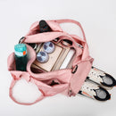 Light Green Oxford Fabric Women's Shoulder Bag, Large Capacity Yoga & Gym Bag with Separate Shoe Compartment - Stylish & Functional Sport Bag