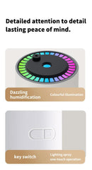 Pink Starry Sky Projection Humidifier – USB Ultrasonic Car and Home Air Humidifier, Mist Diffuser for Hydration