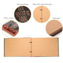 26*18CM 2 Pcs Vintage DIY Scrapbook Photo Album - Our Adventure Book for Travel and Memories