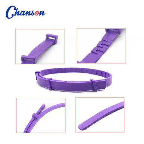 Gray Calming Collars for Dogs - Natural Stress Relief, Adjustable, 3 Pack (2 set/6PCS)