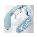 Gradient Blue 12-Level Intelligent Neck Massager with Heating Function - Pain Relief and Relaxation
