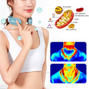 Gray 12-Level Intelligent Neck Massager with Heating Function - Pain Relief and Relaxation