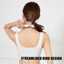 Gray 12-Level Intelligent Neck Massager with Heating Function - Pain Relief and Relaxation
