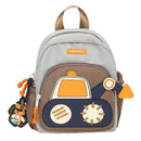 Blue-green Kids' Cartoon Backpack - Adorable Excavator Design with Spacious Compartments